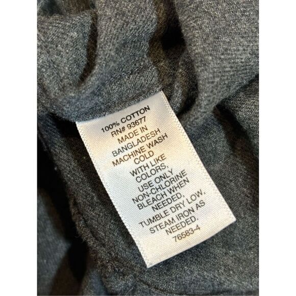 Mutual Weave big and tall men’s long sleeve gray button up shirt, size 2X - Picture 12 of 12